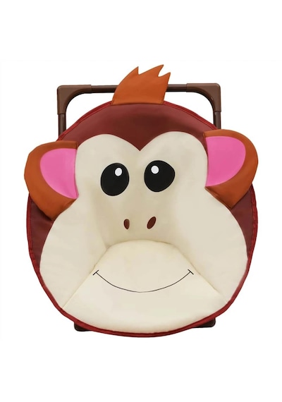 Katlanır Çocuk Kamp Sandalyesi Monkey Plaj Sandalyesi Kahverengi