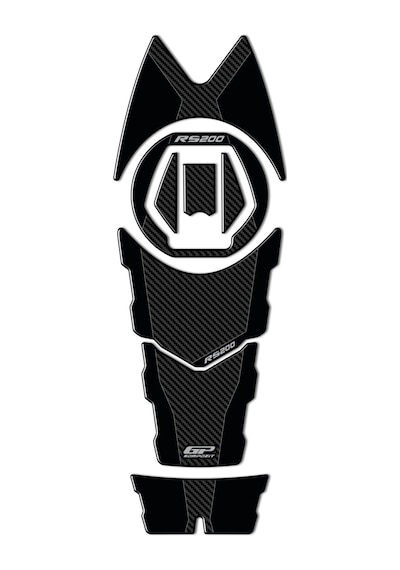 GP Kompozit Bajaj Pulsar RS 200 2015-2024 Uyumlu Tank Pad Karbon