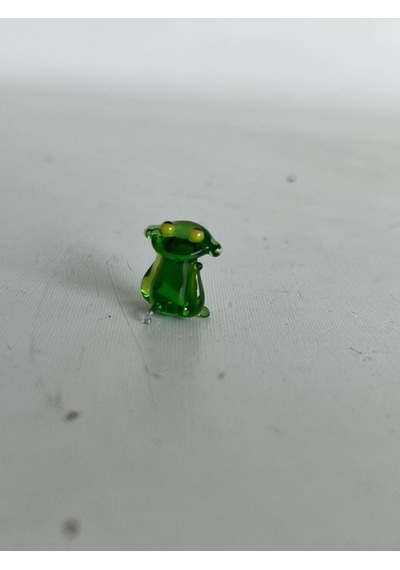 El Yapımı Mini Murano Cam Kurbağa Biblo A136-05