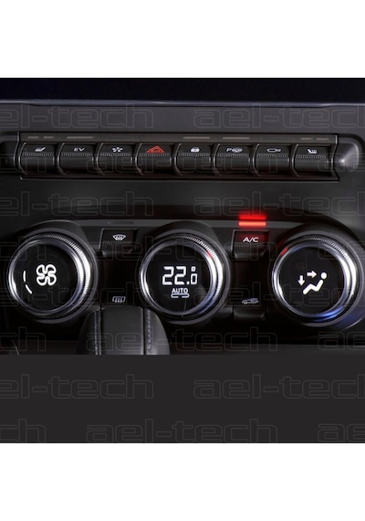 Renault Clio 5 Uyumlu Dijital Klima Gösterge 9h Nano Ekran Koruyucu 3'lü Set