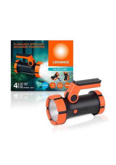 Ledvance Led 5w+3w 6500k 100-120-300lm Ip64 4 Farklı Mod Spot Dış Siyah - Turuncu