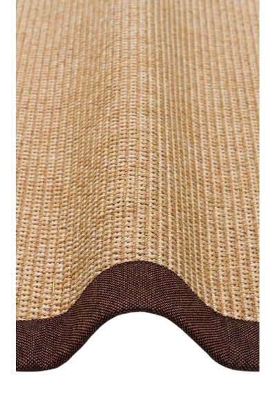 Eko Halı Ventura Vnt 2702 Gold Bordür Brown Mix Sisal Görünümlü İç Ve Dış Mekan Uyumlu Hav Vermeyen