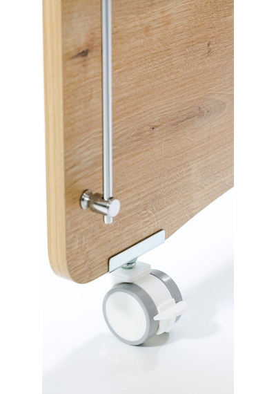 Babywhen BW1061 - Pratik Kademeli Sallanır Anne Yanı Bebek Beşik Ahşap 60x120 Ahşap