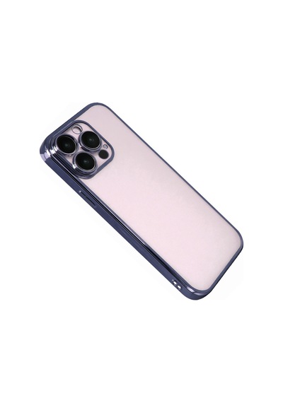 Apple iPhone  Uyumlu,  15 Pro Max Razer Lensli Silikon - Lacivert