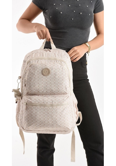 571 Collections Çanta Ultra Hafif Sırt Çantası Okul Seyahat Unisex Krem