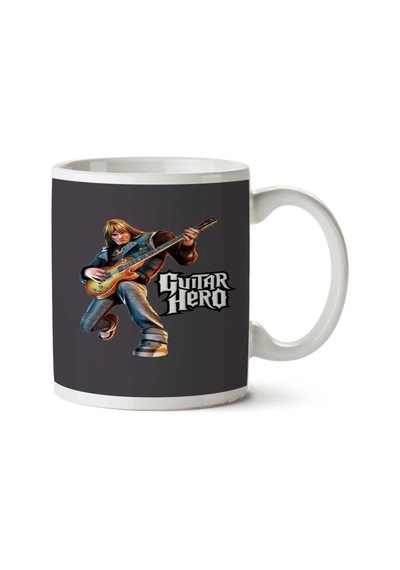 Guitar Hero İki Tarafı Baskılı Kupa Bardak Çok Renkli