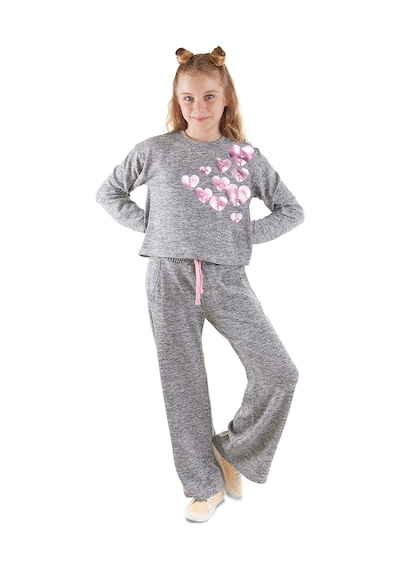 Denokids Mshb&g Parlak Kalpler Kız Çocuk Eşofman Takım Çok Renkli