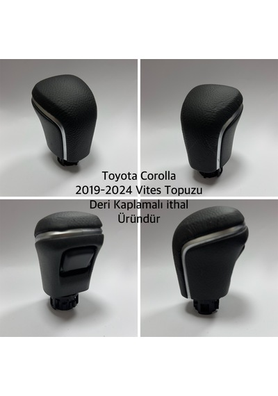 Toyota Corolla Camry Otomatik Vites Topuzu Siyah 2019-2024 Deri K Diğer