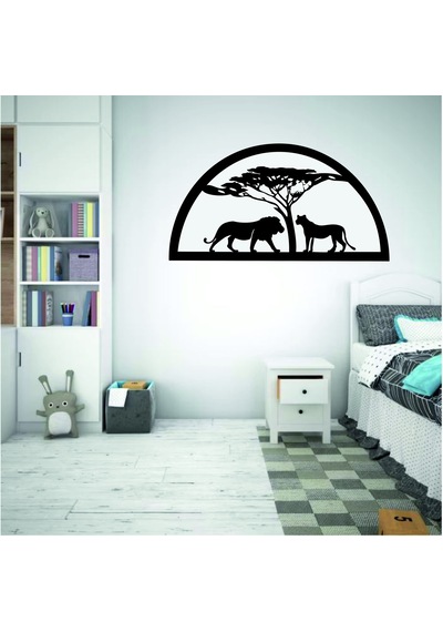 Afrika Rüyası Dekoratif Ahşap Tablo-4