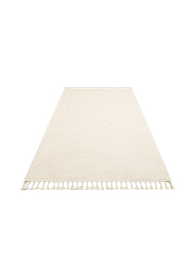 Eko Halı Urban Urb01 Beyaz Kilim Desenli Halı 120X180 Cm