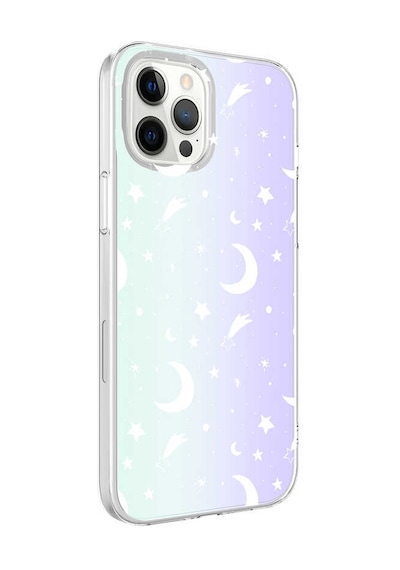 Apple Uyumlu iPhone 12 Pro Uyumlu Zore M-blue Desenli Kılıf-moon No4 Moon No4 -