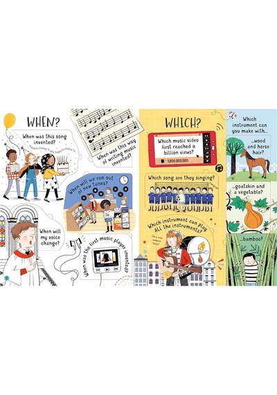 Lift-the-Flap Questions and Answers About Music - Lara Bryan - Usborne