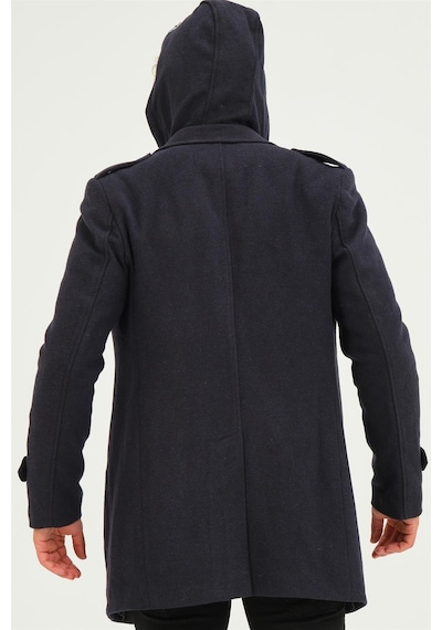 Plt8401 Dewberry Erkek Palto-Diagonal Lacivert-Diagonal Lacivert