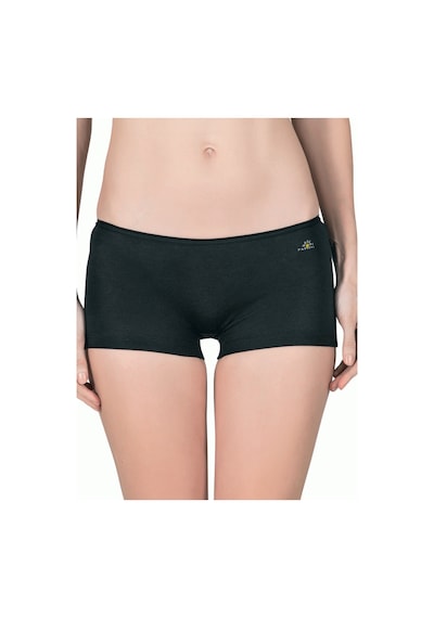 Papatya Modal Kadın Boxer 2 Li Paket Siyah