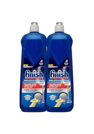 Finish Bulaşık Makinesi Parlatıcı & Kurutucu Sıvı Limon 800 MLx 2