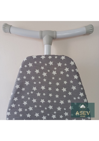 Keçeli Ütü Masası Kılıfı 55x140 CM Ahter Gri XXL