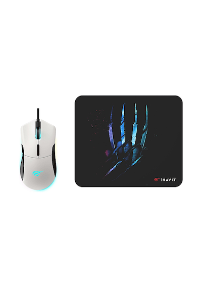 Havıt Ms1037cm Oyuncu Mouse Ve Mouse Pad Beyaz