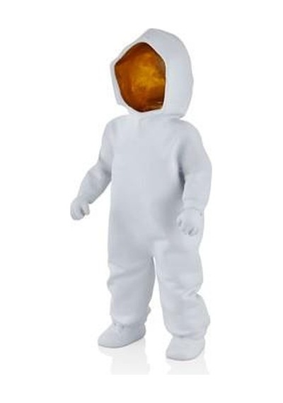 Lamedore Ghost Child White Gold Decor 13,5x8x30 Cm
