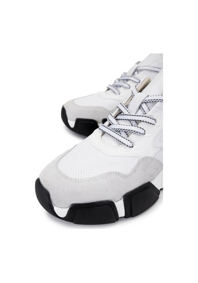 Tamer Tanca Erkek Hakiki Deri Beyaz Sneakers & Spor Ayakkabı 381 21164 Erk Ayk Y25 Beyaz Dr/zmb Beyaz