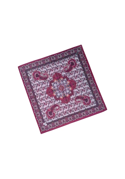 Mim Eşarp Prime Pamuk Etnik Desenli Eşarp 90x90 Cm Mor