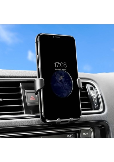 Araç İçi Klima Izgarasına Takılabilen Plastik Oto Telefon Tutucu