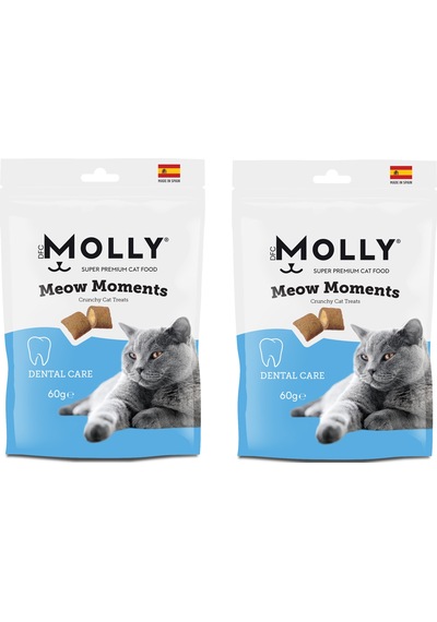 Molly Meow Moments Dental Care Ağız Ve Diş Sağlığı Kedi Ödül Maması 60 Gr. X 2 Adet
