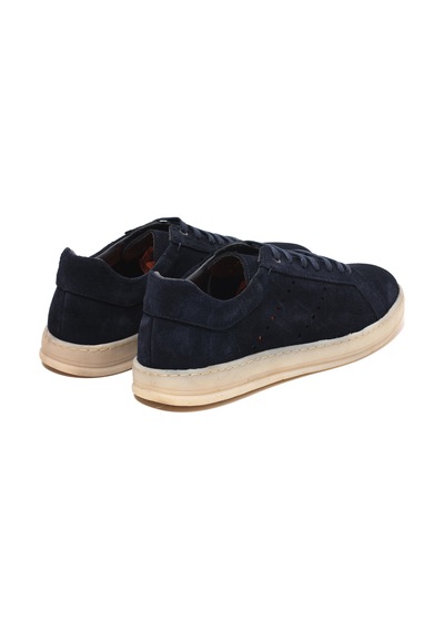 Navy Suede Sneaker Günlük Erkek Ka-26y-c27603 John May Formal Mavi