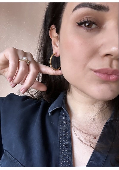 Kadın Çelik 3 Cm Burgu Çelik Halka Küpe Çok Renkli