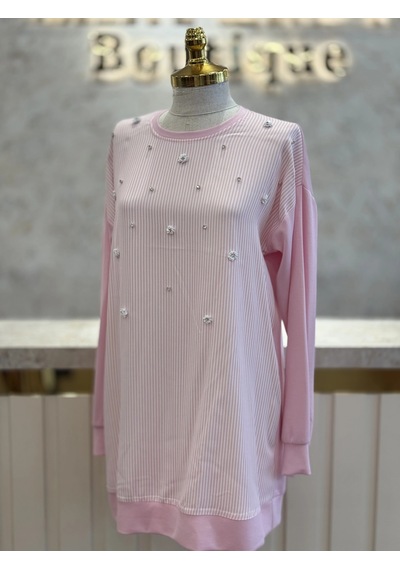 Fuat Gürşen Fg-26y5363-p Pembe Renk Tunik Çok Renkli