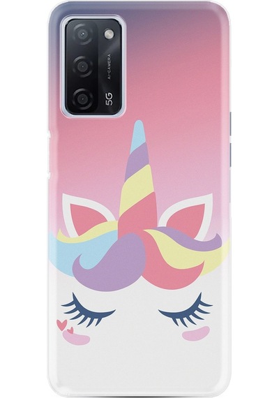 Oppo A55 Kilif Silikon Desen Sweety Unicorn 1737 527104177