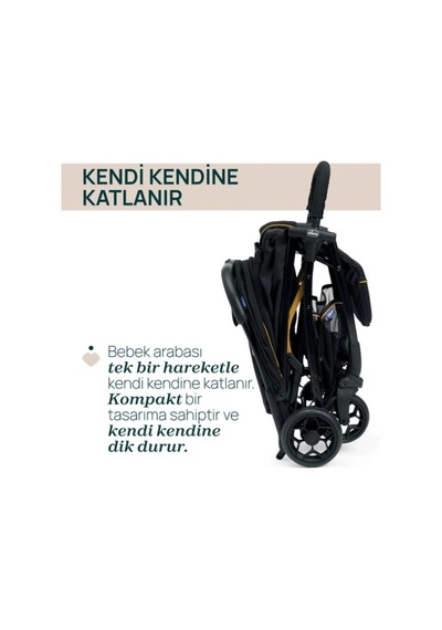 Chicco Glee Bebek Arabası - Uneven Siyah