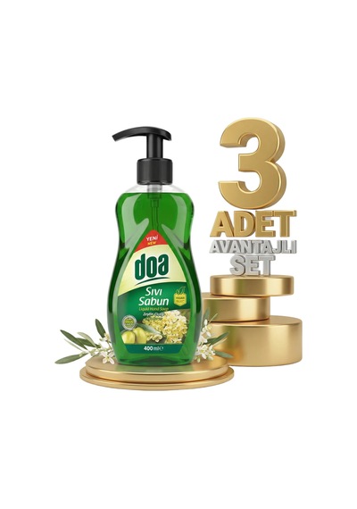 Doa Sıvı El Sabunu Zeytin Çiçeği 3x400 Ml