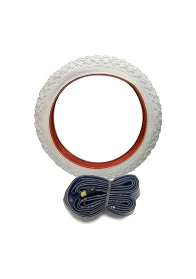 Bisiklet 20x1.75-2.1.25 İç Dış Lastik Beyaz