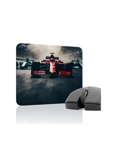 F1 Kaymaz Dikişli Kauçuk Oyuncu Mousepad V1 - 22x18 Gaming Mouse Pad Fare Altlığı