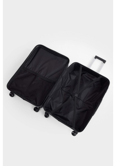 Defacto Unisex Sert Kapaklı Çekçekli Küçük Valiz H2404axnsbk61 Siyah-bk61