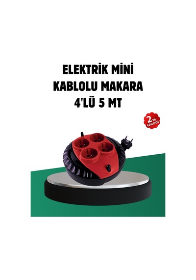 Türkiye Üretimi 5 Metre 4 Prizli Nrzsnt - 57 Kablolu Makara
