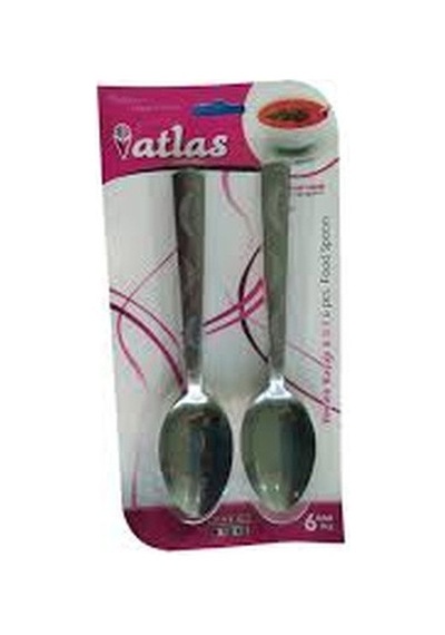 6 Parça Metal Yemek Kaşık 5570 Çok Renkli