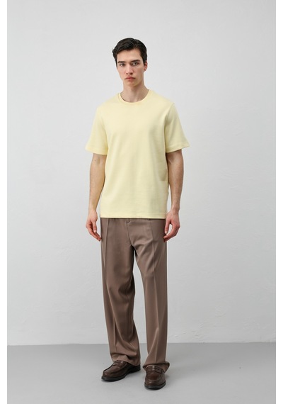 Antioch Regular Fit Basic Erkek T-shirt Sarı