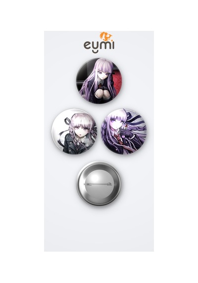 Danganronpa Oyunu Kyoko Kirigiri 3'lü Metal Rozet Seti 58mm İğneli Buton Çanta Yaka Rozeti Çok Renkli
