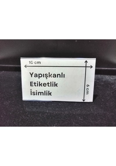 50 Adet C Tipi 6x10 Cm Depo Ürün Etiketliği Şeffaf Yapışkanlı