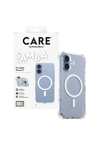 Panzerglass Care Apple iPhone Uyumlu  17 Fashionable Case Samba Magsafe Şeffaf Kılıf