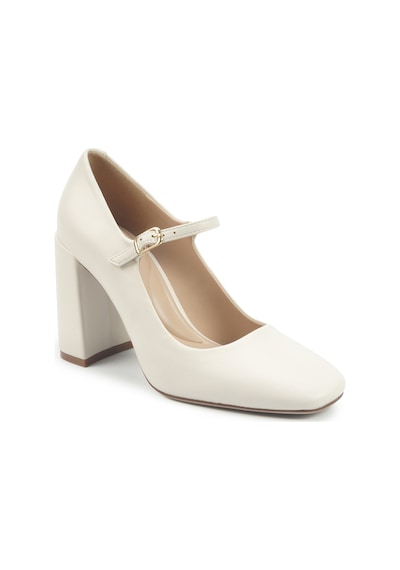 Nine West Edgar 5pr Kırık Beyaz Kadın Topuklu Ayakkabı 000000000102012084 Beyaz