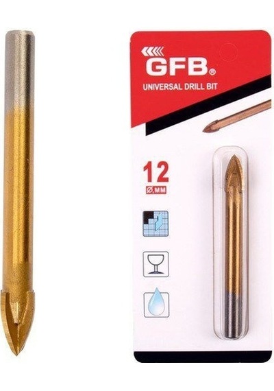 Cam Ve Seramik Delme Üniversal Matkap Ucu 12 Mm