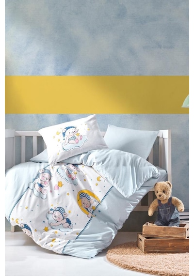 Cotton Box Bebek Nevresim Takımı - Bear Mavi