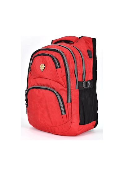 1550 Unisex Anatomik Yarasa Sırt Okul Çantası - Nkt01550-kırmızı Kırmızı