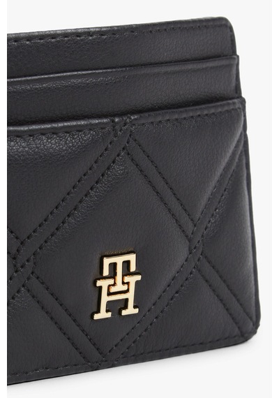 Tommy Hilfiger Th Femınıne Cardholder Kadın Siyah Cüzdan - Aw0aw18700