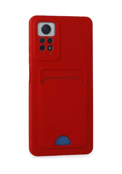 Newface - 896 - Xiaomi Redmi Note 11 Pro Kılıf Kelvin Kartvizitli Silikon - Novapazr - - Kırmızı
