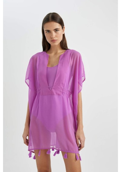 DeFacto Şifon Kimono-Fall in Love Z9958AZ24SMPR442 Mor