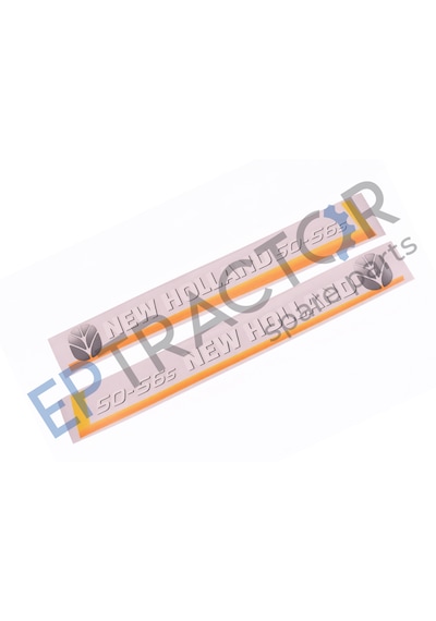 New Holland 50-56s Yan Yazı Takımı Kaporta Etiketi Sağ - Sol Kaput Sticker Seti Sarı Tip