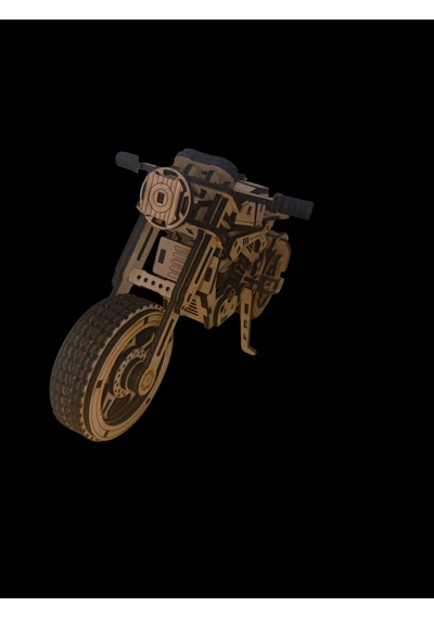 Ahşap Motosiklet Maketi Dekoratif El Yapımı 33 15 Cm